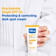 Kép 2/3 - Mixa Niacinamide Bright Védő és korrigáló krém sötét foltok ellen SPF 50, 50 ml 