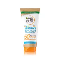 Garnier Ambre Solaire Kids Sensitive Advanced tej, nagyon magas védelem a gyermekek érzékeny bőrére, SPF 50+, 175ml