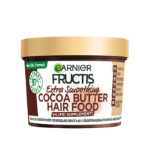 Garnier Fructis Hair Food Extra Smoothing Cocoa Butter hajpakolás nehezen kezelhető, szöszösödő hajra, 400ml