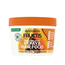 Garnier Fructis Hair Food Regeneráló Papaya hajpakolás igénybevett hajra, 400ml