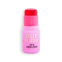 Revolution Jelly Blush Stick Lip and Cheek Stain Strawberry Pink