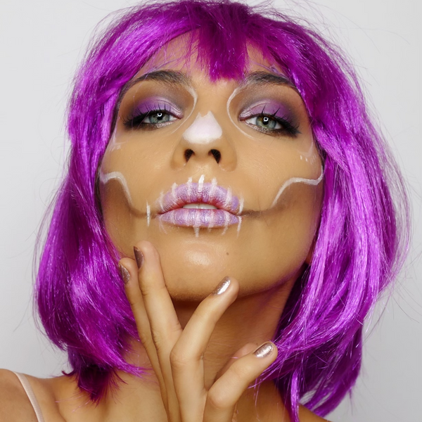 Csontváz smink Halloween