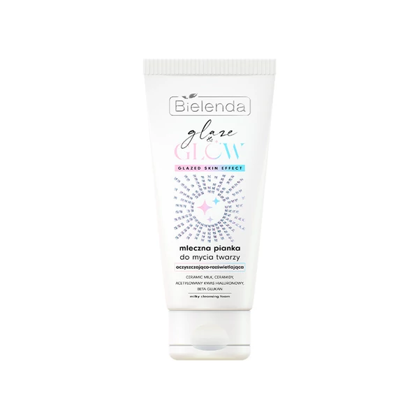 Bielenda GLAZE & GLOW Tejes állagú arclemosó hab - 135 g