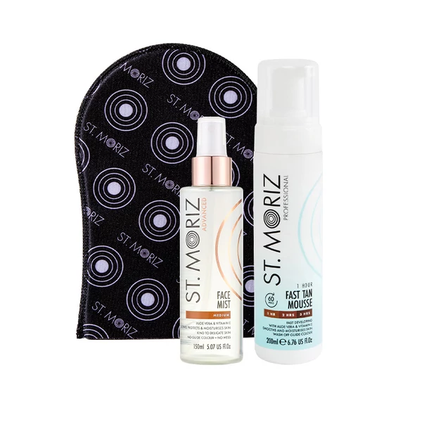 St. Moriz Xpress Body + Face Önbarnító Box