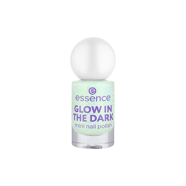 essence GLOW IN THE DARK mini nail polish 01