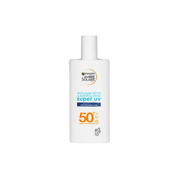 Garnier Ambre Solaire Sensitive Advanced Super UV Fluid Fényvédő Arca SPF 50+, 50 ml