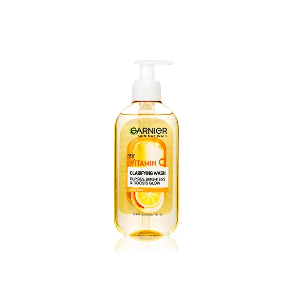Garnier Skin Naturals Ragyogást Adó Arctisztító Gél C-Vitaminszármazékkal, 200 ml