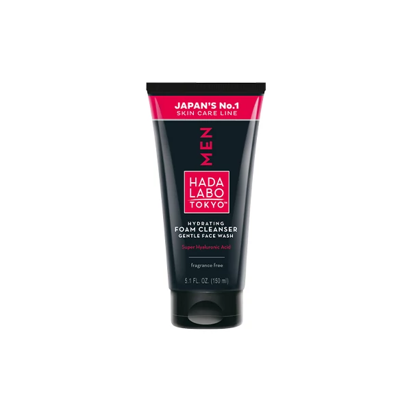 Hada Labo Tokyo Gentle Face Wash Hydrating Foam Cleanser FOR MEN - Gyengéd tisztító hab férfiaknak - 150 ml