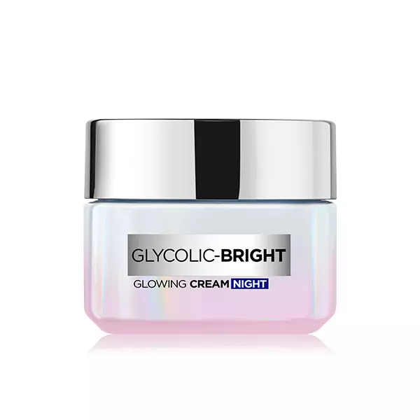 L'Oréal Paris Glycolic Bright ragyogást adó éjszakai krém, 50 ml