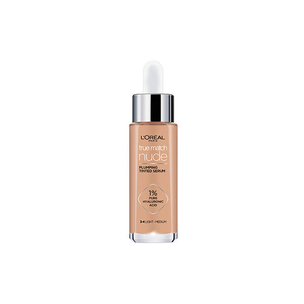 L'Oréal Paris True Match Nude Plumping Tinted Serum 3-4 Light Medium, 30 ml