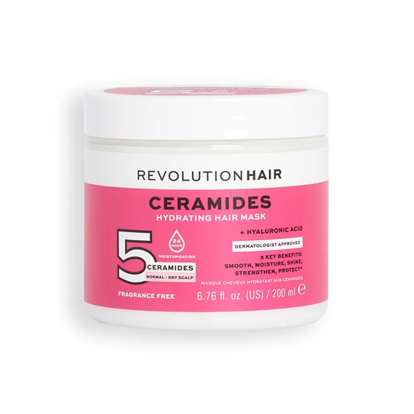 Revolution Haircare 5 Ceramidos + Hialuronsavas Hajmaszk, 200ml