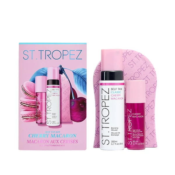 St.Tropez Self Tan Cherry Macaron Önbarnító + Testpermet Szett
