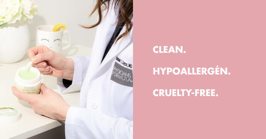 Physicians Formula  CLEAN. HYPOALLERGENIC. CRUELTY-FREE.