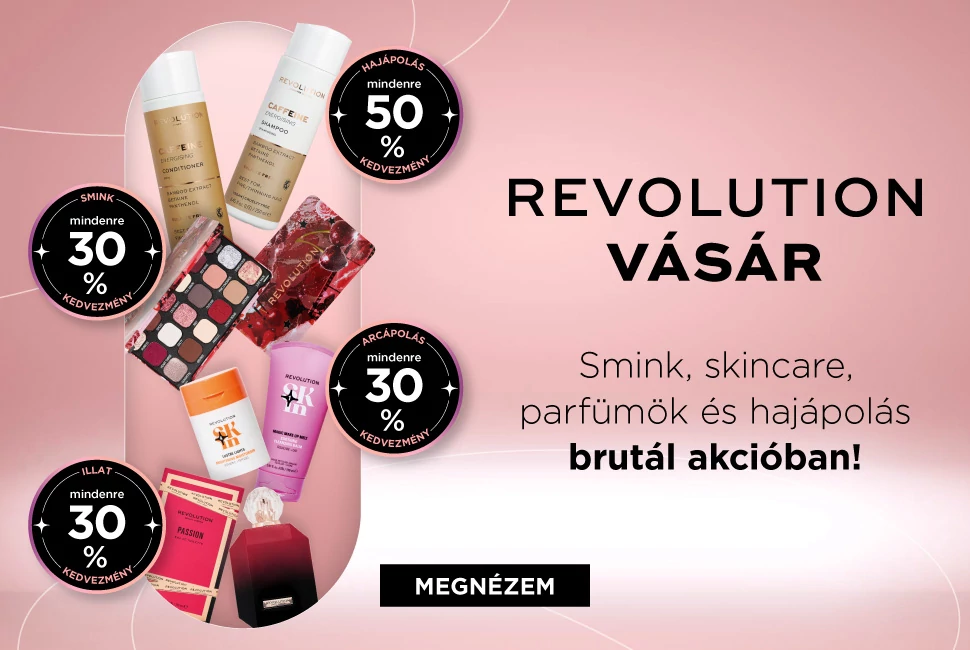 Revolution smink akció, Revolution sampon akció, revolution bőrápolás akció