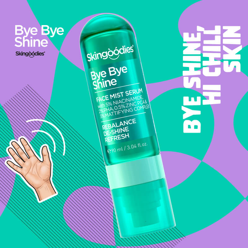 Skingoodies Bye Bye Shine Arcszérum Permet 90ml