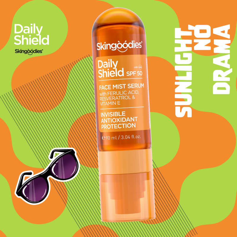 Skingoodies Daily Shield SPF50 Arcszérum Permet 90ml