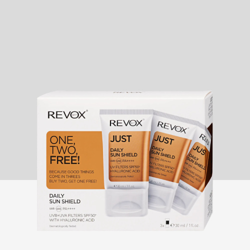 Revox B77 JUST Daily Sunshield SPF50+ Fényvédő Szett 90ml (3x30ml)