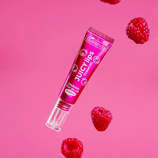 Bielenda JUICY TINT LIP OIL Színezett ajakolaj, málna - 10 g