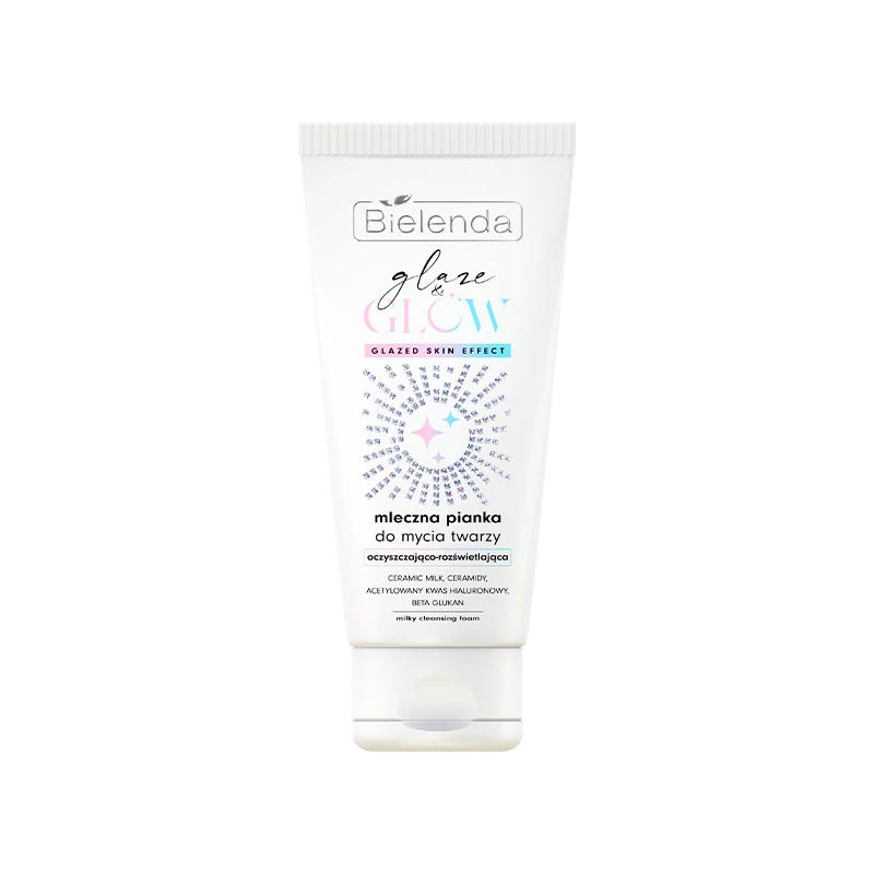 Bielenda GLAZE & GLOW Tejes állagú arclemosó hab - 135 g