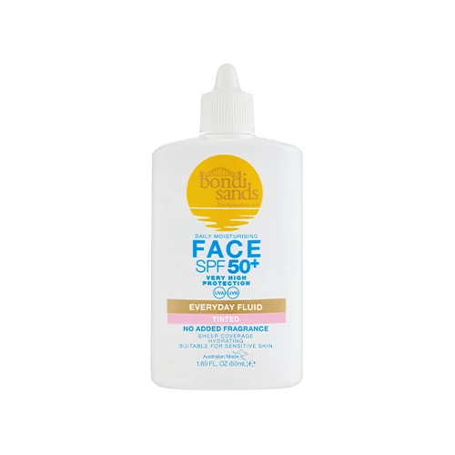 Bondi Sands Everyday Tinted Face Fluid SPF50+ Illatmentes Színezett Fényvédő Arcra 50ml
