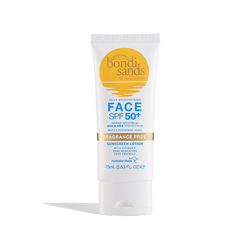 Bondi Sands SPF50+ Illatanyagmentes Fényvédő Krém – Arcra 75 ml