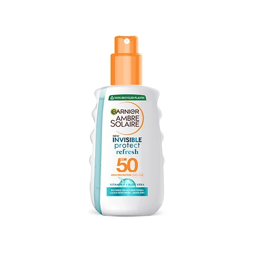 Garnier Ambre Solaire Invisible Protect Napozó Spray SPF 50, 200 ml