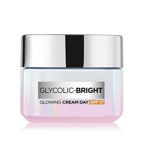L'Oréal Paris Glycolic Bright ragyogást adó nappali krém SPF 17 fényvédővel, 50 ml