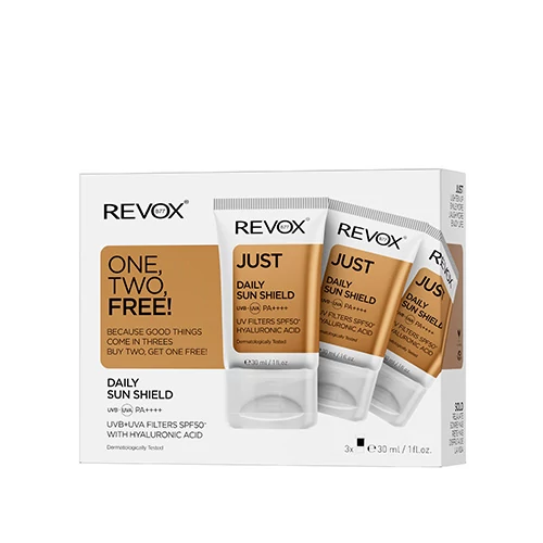 Revox B77 JUST Daily Sunshield SPF50+ Fényvédő Szett 90ml (3x30ml)