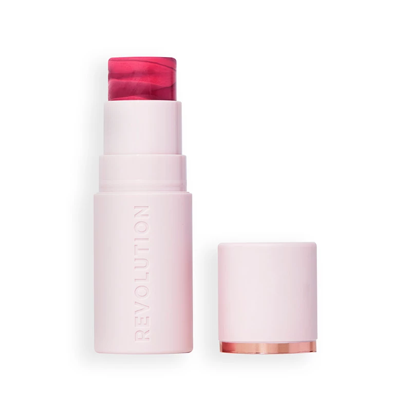 Revolution Skin Silk Blush Stick Pirosító Berry Pink Marble