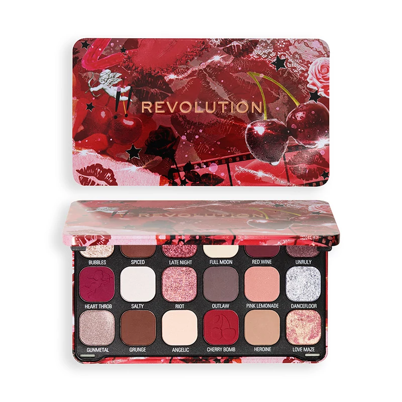 Revolution Forever Flawless Szemhéjpúder Paletta Cherry Rebel
