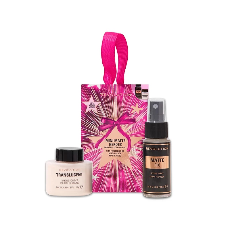 Makeup Revolution Mini Matte Hero´s Makeup Setting Duo Ajándékcsomag